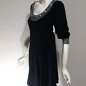 NEW -S-NWT- Bust 34"-Joyousandfree- Black Dress